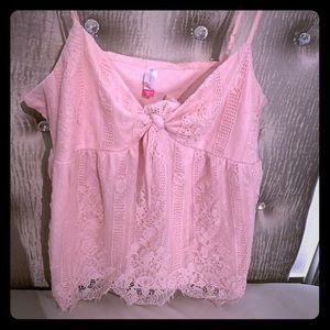 Soft pink spaghetti strap top